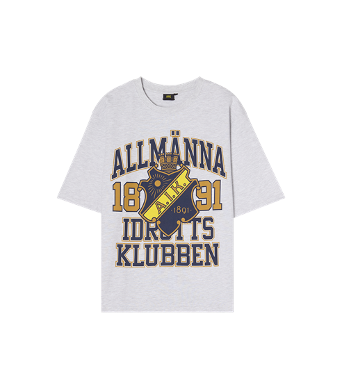 T-SHIRT GRÅ SKÖLD OVERSIZED - JUNIOR