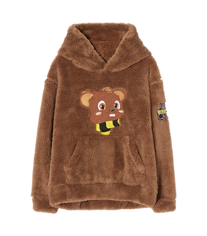 TEDDY HOODIE BRUN - JUNIOR